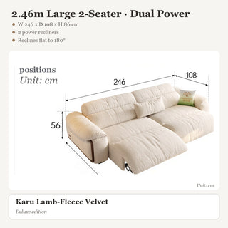 2.46m Large 2-Seater · Dual Power