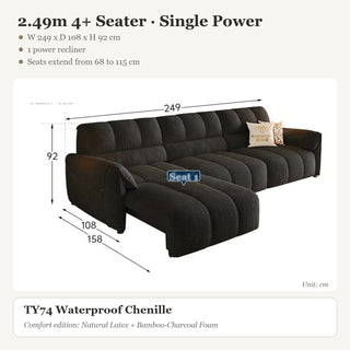 2.49m 4+ Seater · Single Power