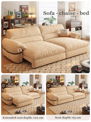 Sofa, chaise and bed