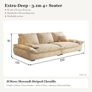 Extra-Deep · 3.1m 4+ Seater