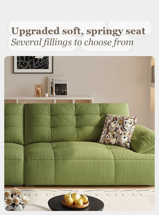 Soft, springy seat