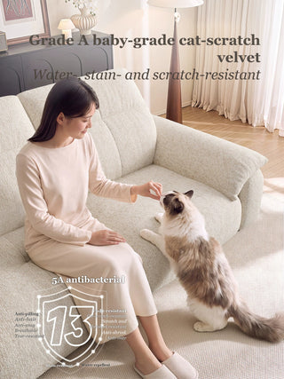 Cat-scratch-resistant velvet