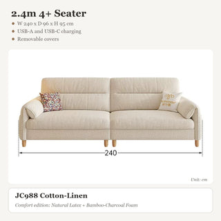 2.4m 4+ Seater