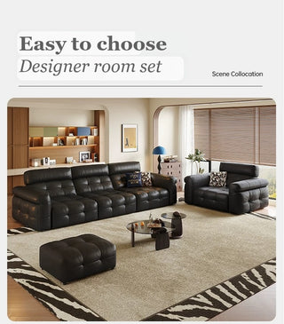 Sofa, armchair and footstool