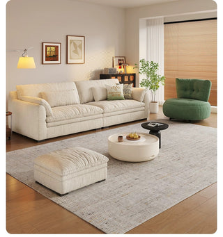 Sofa with footstool