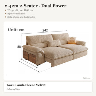 2.42m 2-Seater · Dual Power