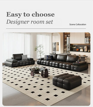 Sofa, armchair and footstool