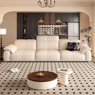 Wriggs Leather Electric Sofa Bed by Esteller (Water Repellent & App + Remote Control)