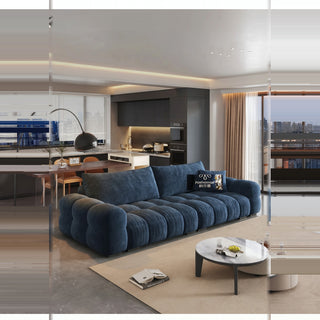 Casinex Cloud Cat-Scratch-Resistant Fabric Sofa in a living room