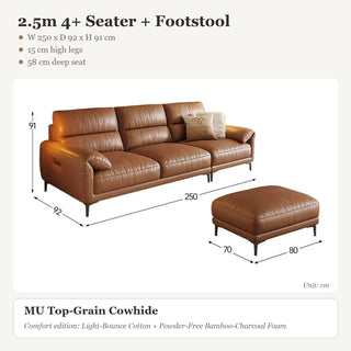 2.5m 4+ Seater + Footstool