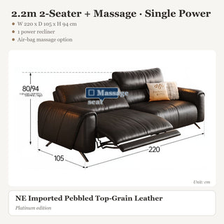 2.2m 2-Seater + Massage · Single Power