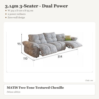3.14m 3-Seater · Dual Power