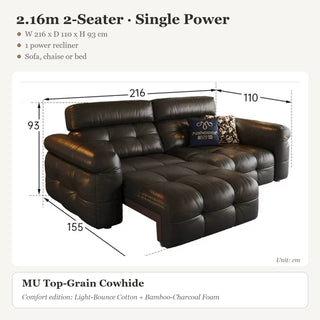 2.16m 2-Seater · Single Power