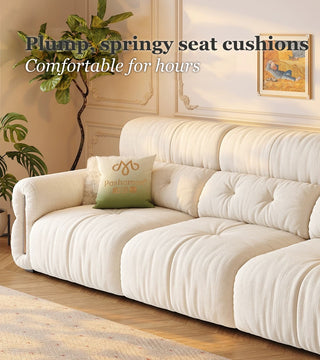 Plump, springy seat cushions