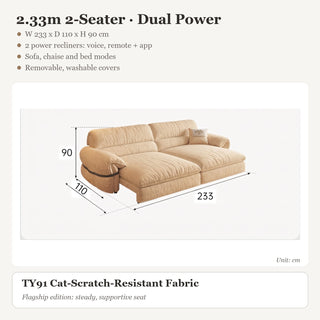 2.33m 2-Seater · Dual Power