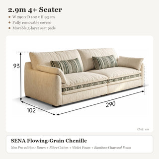 2.9m 4+ Seater