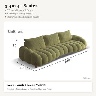3.4m 4+ Seater