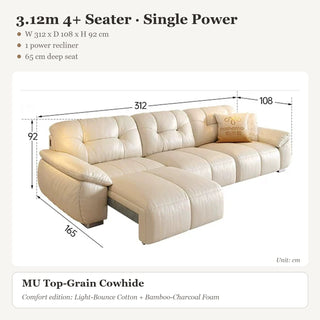 3.12m 4+ Seater · Single Power