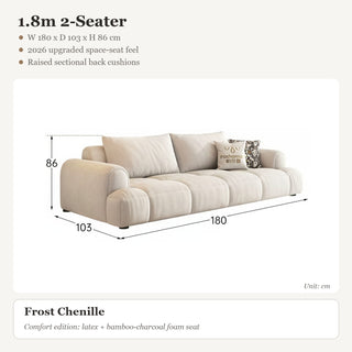 1.8m 2-Seater · Frost Chenille