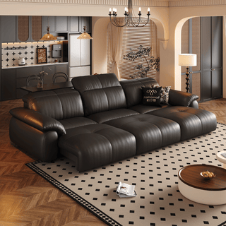 Wriggs Leather Electric Sofa Bed by Esteller (Water Repellent & App + Remote Control)