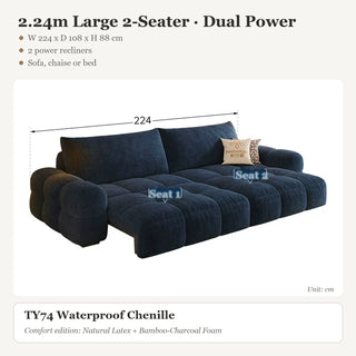 2.24m Large 2-Seater · Dual Power
