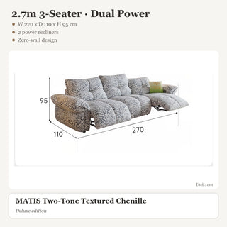 2.7m 3-Seater · Dual Power