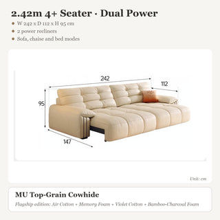 2.42m 4+ Seater · Dual Power