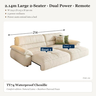 2.14m Large 2-Seater · Dual Power · Remote