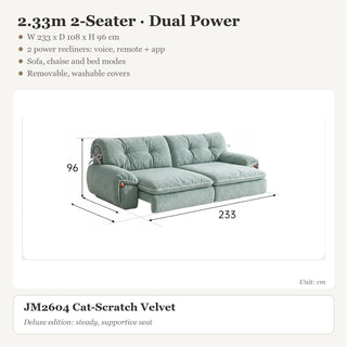 2.33m 2-Seater · Dual Power