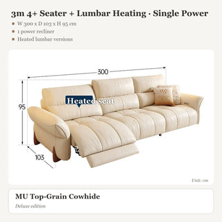 3m 4+ Seater + Lumbar Heating · Single Power