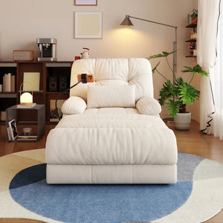 Oroell 1-Seater Chaise Sofa Bed in a living room