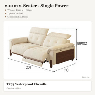2.01m 2-Seater · Single Power
