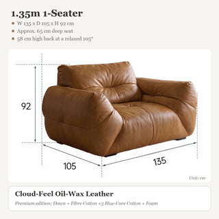 1.35m 1-Seater