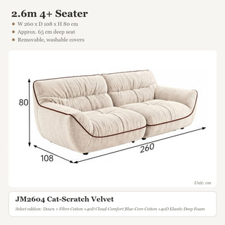 2.6m 4+ Seater