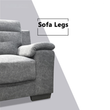 Zornel Fabric Sofa by Esteller (Pet Friendly & Easy Clean)