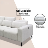 Shoalis Fabric Adjustable Backrest Sofa by Esteller (Pet Friendly & Easy Clean)