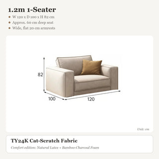 1.2m 1-Seater