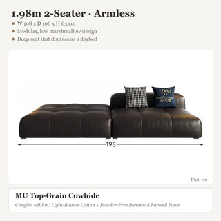 1.98m 2-Seater · Armless