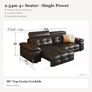 2.54m 4+ Seater · Single Power