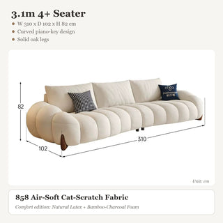 3.1m 4+ Seater