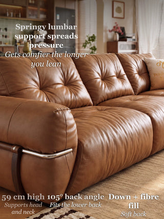 Springy lumbar support