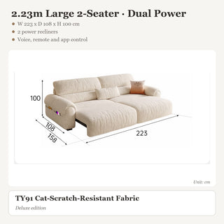 2.23m Large 2-Seater · Dual Power