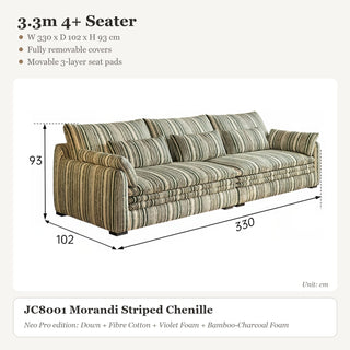 3.3m 4+ Seater