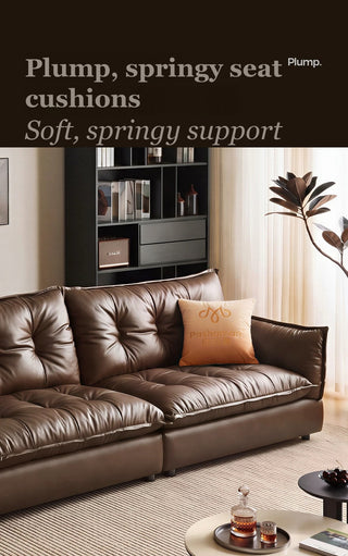 Plump, springy seat cushions