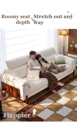 Roomy seat depth