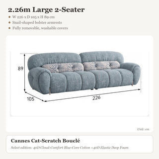 2.26m Large 2-Seater