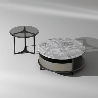 Kisey Nesting Coffee Table with Crystal Tech Top