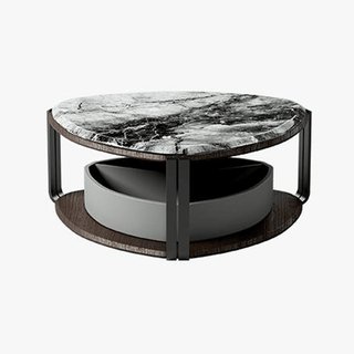 Avery Nesting Coffee Table with Crystal Tech Stone Top