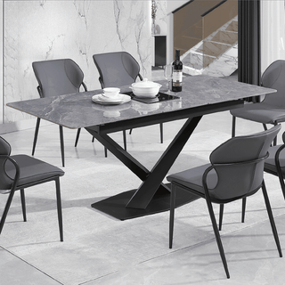 Izar Extendable Dining Table + Wunderville Dining Chair (1+6)