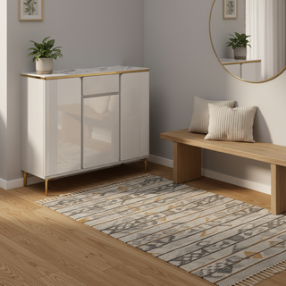 Albus II 3 Doors Shoes Cabinet with Sintered Stone Top